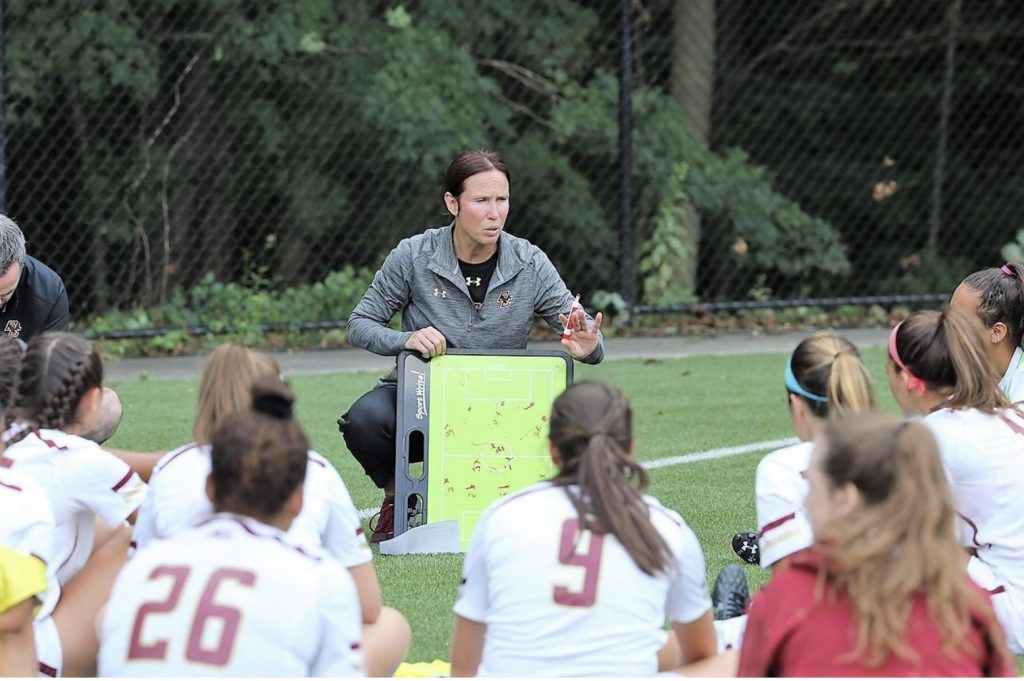 Newton Tab: Boston College soccer coach Alison Foley co-authors book on coaching girls